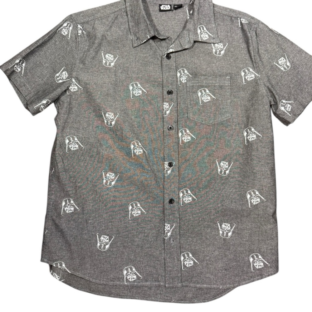 Star Wars Gray Button-Up Shirt
